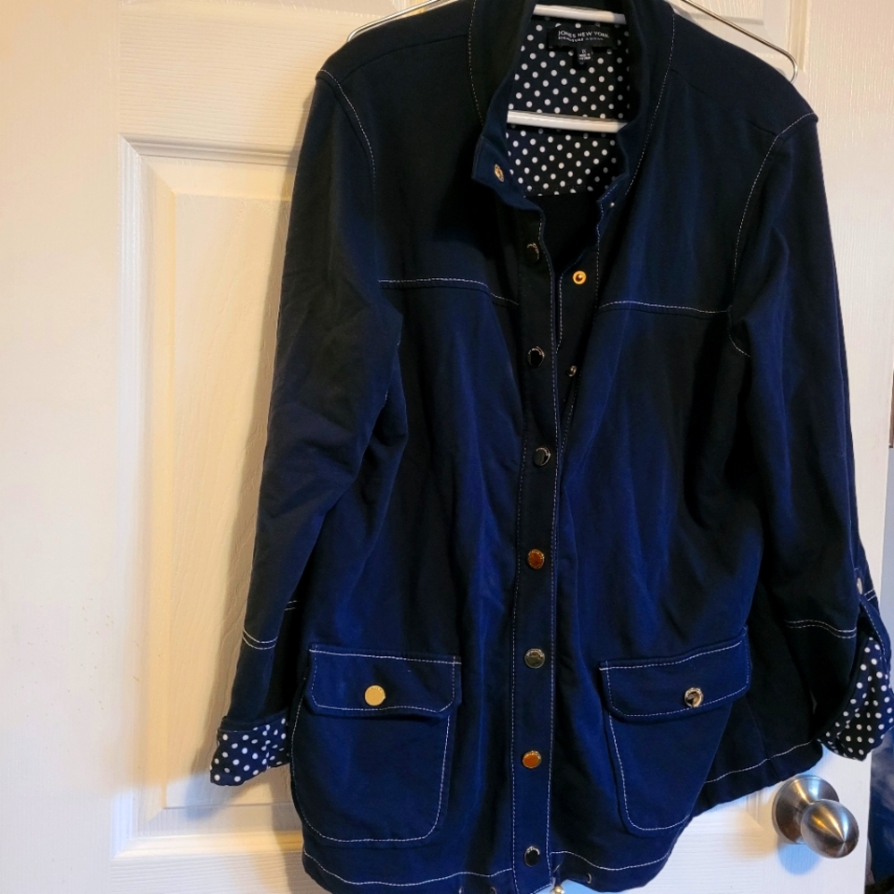 Jones New York navy jacket size 1X